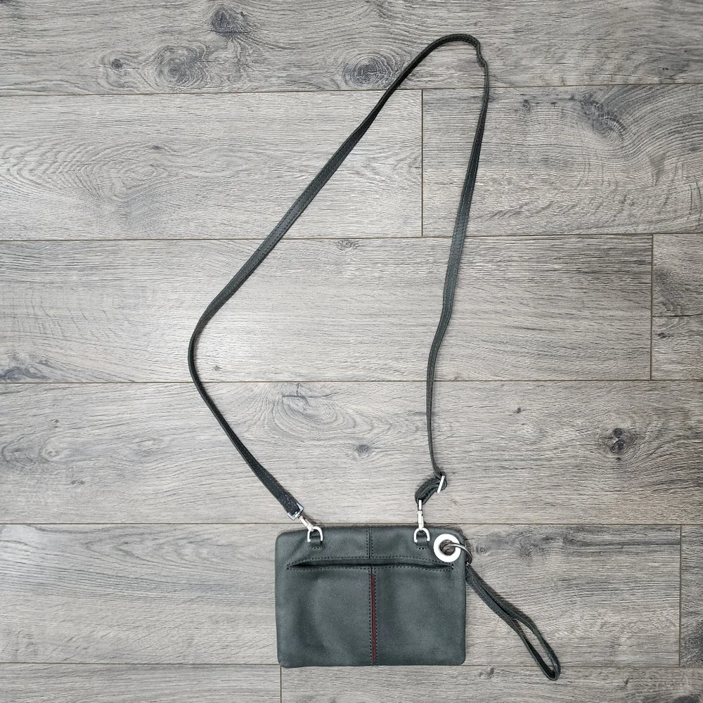 Hammitt Original Nash Grey Leather Bag - Picture 2 of 16